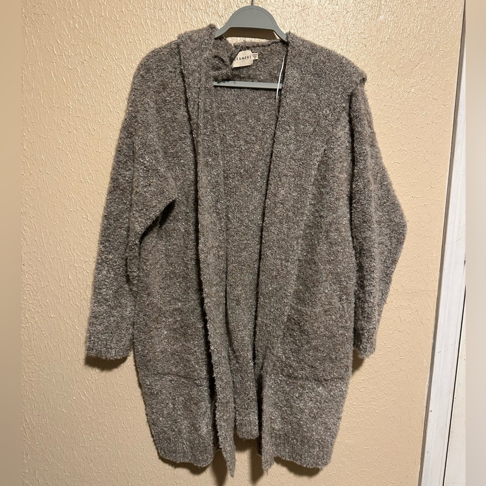 Dreamers Sherpa Open Sweater Cardigan Size‎ Medium